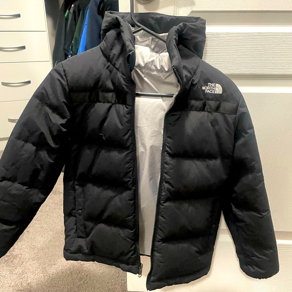 Boys North Face 550 Coat with Hood
